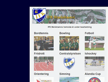 Tablet Screenshot of ifkmariehamn.com